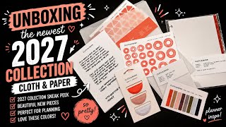 Cloth & Paper 2027 Collection Unboxing | New Planner Accessories & Organization Essentials