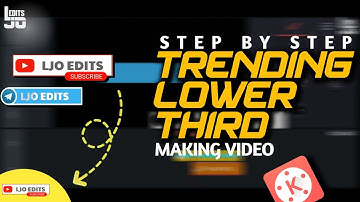 How to Make Lower Third for your Videos | Trending Lower Third Animation [Kinemaster]