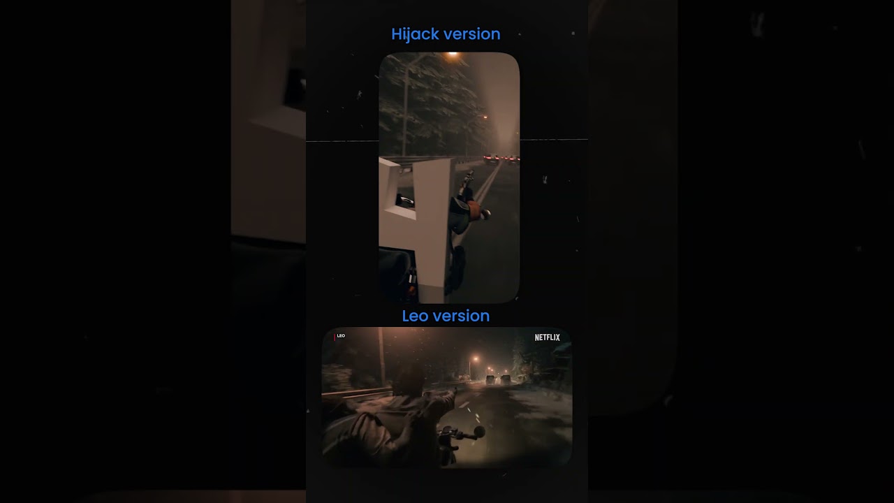 Leo car chase scene making video  