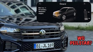 Top up oil on a 100k€ VW Touareg without a dipstick
