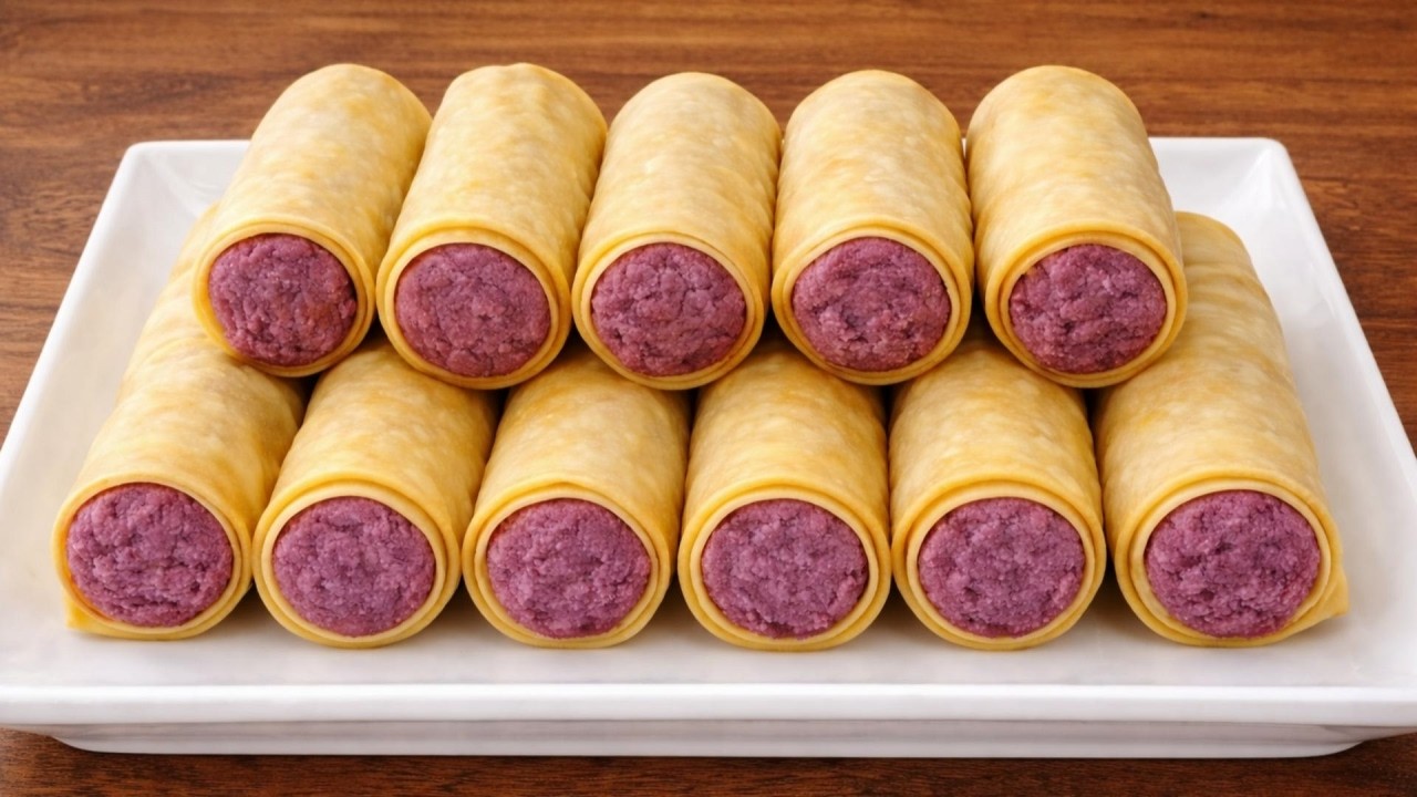 Resep cemilan dari ubi ungu || Risol Ubi Ungu