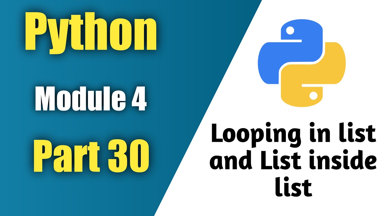 Python Tutorial in hindi | Tutorial 30 | List in lopp #python - YouTube
