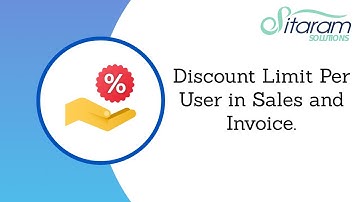Discount Limit Per User in Sales and Invoice Odoo Apps