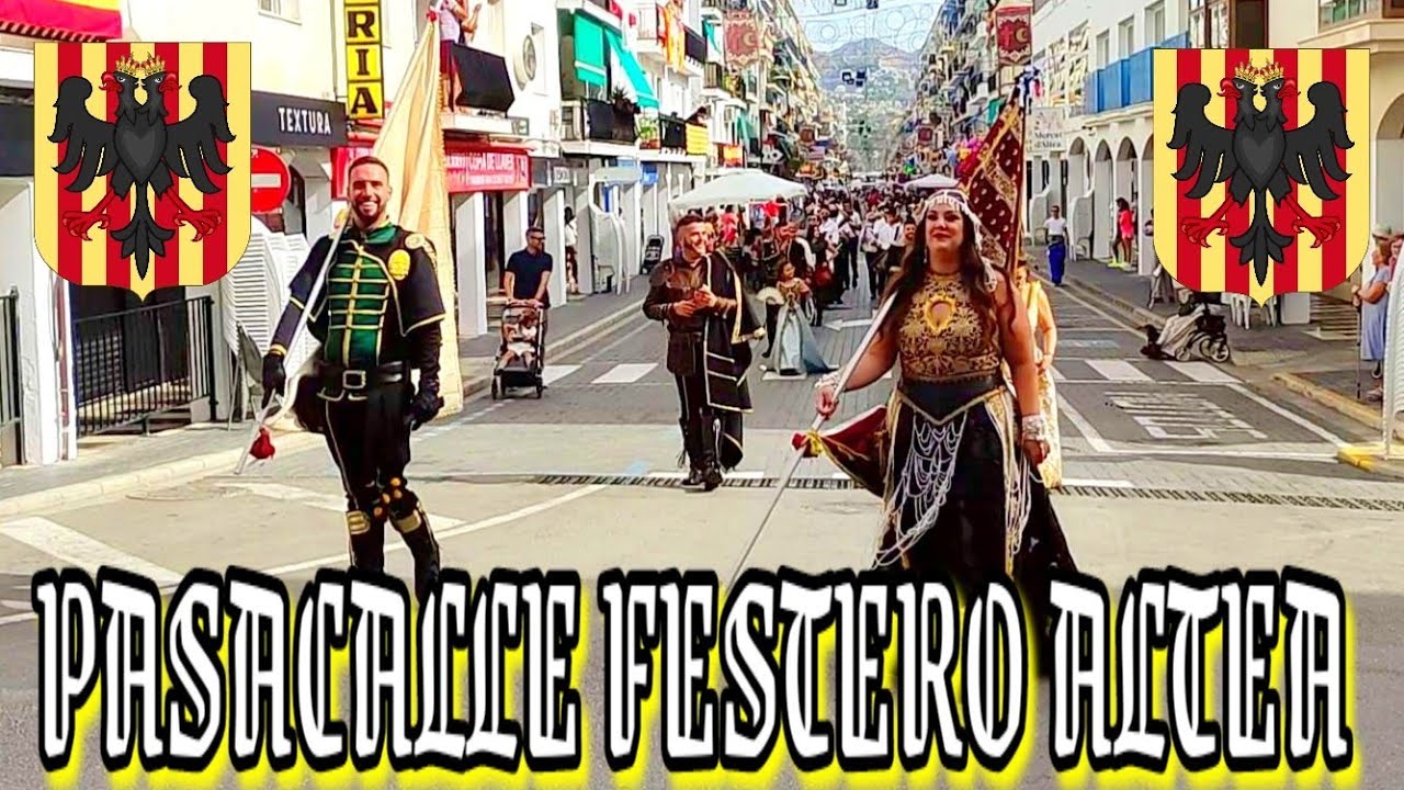 4K PASACALLE DE CARGOS FESTEROS DE ALTEA #altea #morosycristianos #pasacalle #fiesta #desfile 