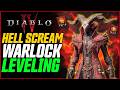 BEST FIRE WARLOCK LEVELING GUIDE (1-70) // Diablo 4 HELLSCREAM Warlock Guide