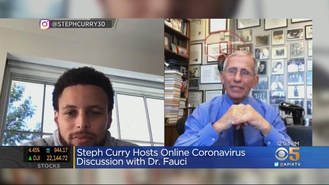 CURRY CORONAVIRUS: Warriors star Steph Curry hosts online chat on the coronavirus with Dr. Anthony F