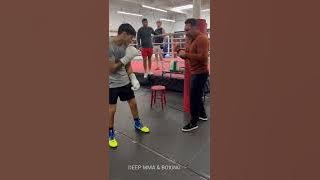 Oscar De La Hoya & Ryan Garcia on his stiff arm jab