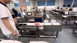 Metal detector and checkweigher combo machine #checkweigher #checkweighing #checker