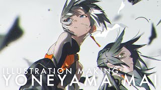 ILLUSTRATION MAKING] SHE -TWO CROWS - Yoneyama Mai - YouTube