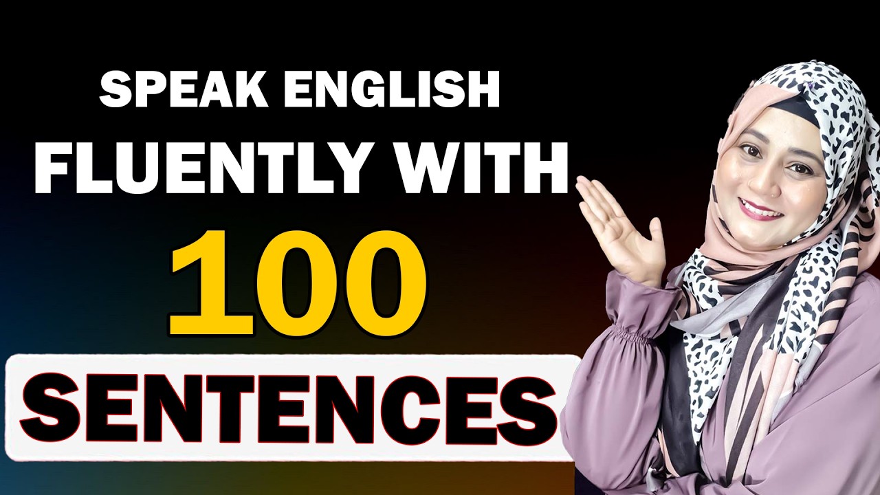 Start Speaking English Fast ! Learn English With These Easy 100 SENTENCES - Learn with shalima