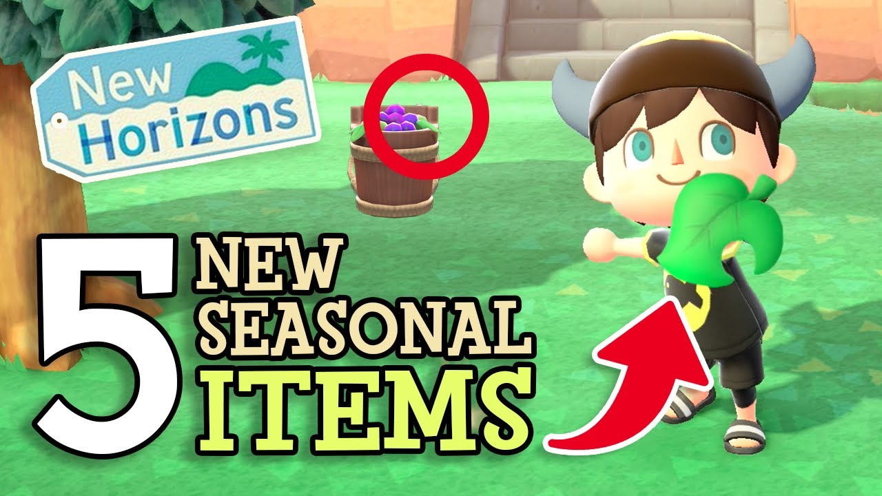 Animal Crossing New Horizons: 5 NEW SEASONAL ITEMS REVEALED (Upcoming