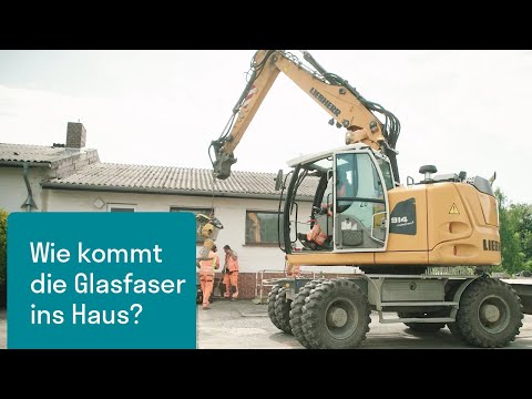 Wie kommt die Glasfaser ins Haus? - video from Plusnet