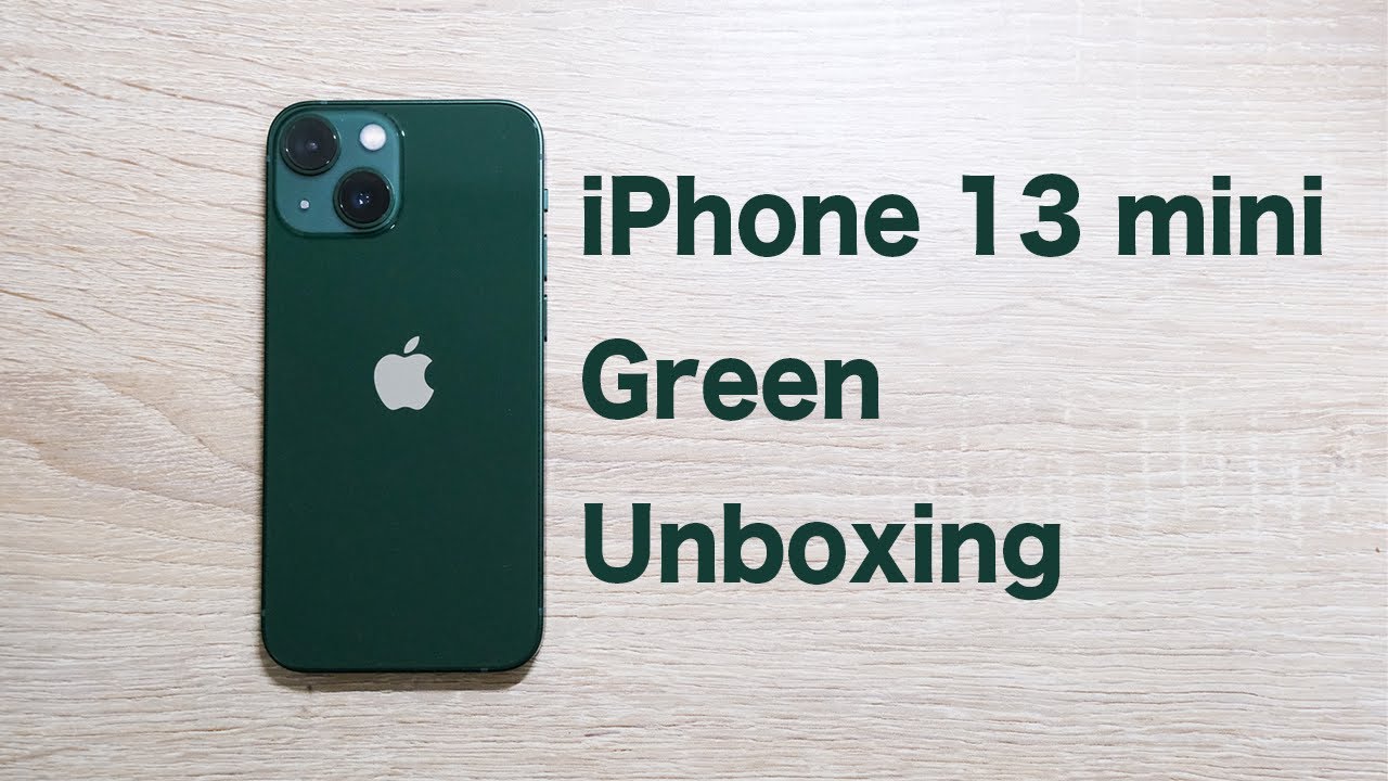 Iphone 13 Miniの新色 グリーン を開封 深い緑が美しい Youtube