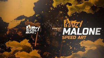 Bugzy Malone Twitter Header I Adobe Photoshop I Speed Art Edition (2016)
