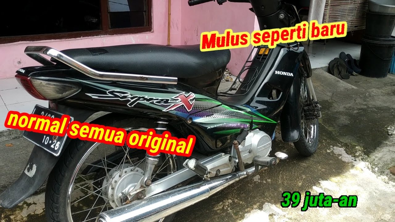 DIJUAL motor honda supra x 2002 normal semua lengkap mati plat L surabaya