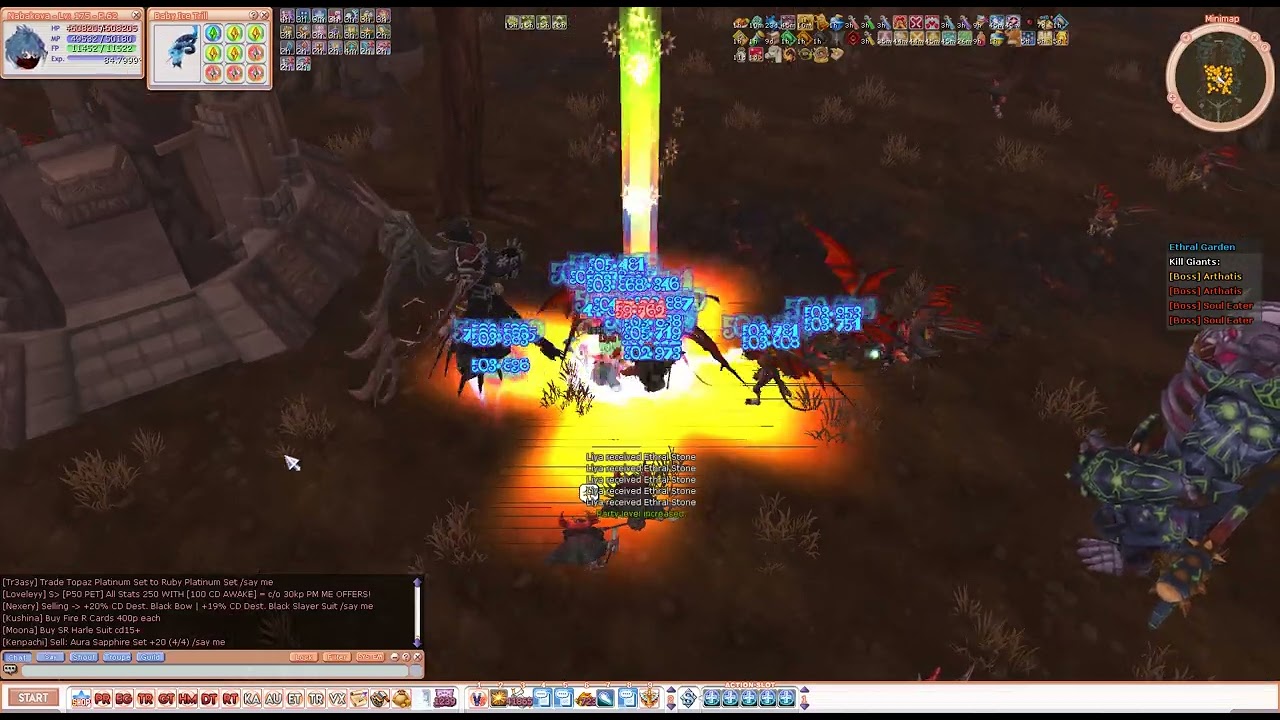 Entropia Flyff - Ethral Garden [Next level Seraph Tanking]