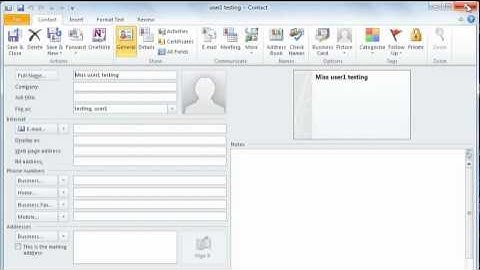 Microsoft Outlook 2010 - Tutorial 2 of 3- Managing Mails, Calendar,  Contacts and Meetings