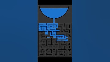Solving a maze using water #shorts
