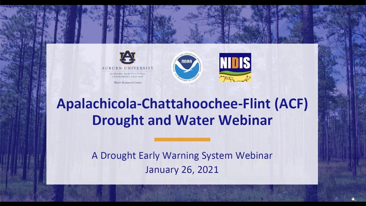 Apalachicola-Chattahoochee-Flint (ACF) Drought and Water Monthly Webinar
