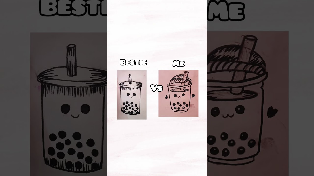 ME vs MY BESTIE 😍 | Drawing Challenge ✨ | Best Friends Art 💖 