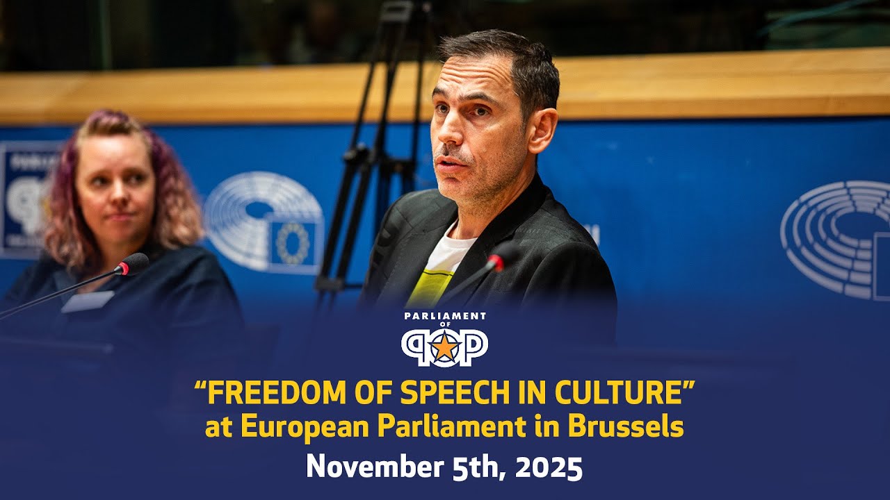 Freedom of Speech in Culture - Dušan Kovačević, European Parliament, Brussels (Pop Loves Democracy)