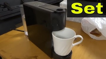 How To Set Water Volume On Nespresso Essenza Mini-Full Tutorial