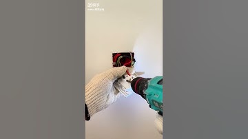 Wiring and installation of five-hole socket in bedroom#electrical...Unf