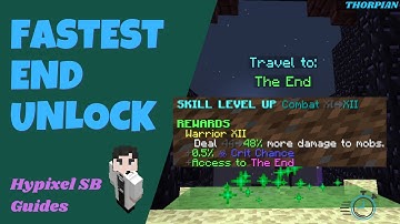 Unlock the End FAST (Hypixel Skyblock Starter Guide)