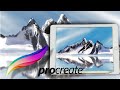 Procreate drawing in Malayalam|snow mountain drawing in iPad| procreate easy Technic tutorial