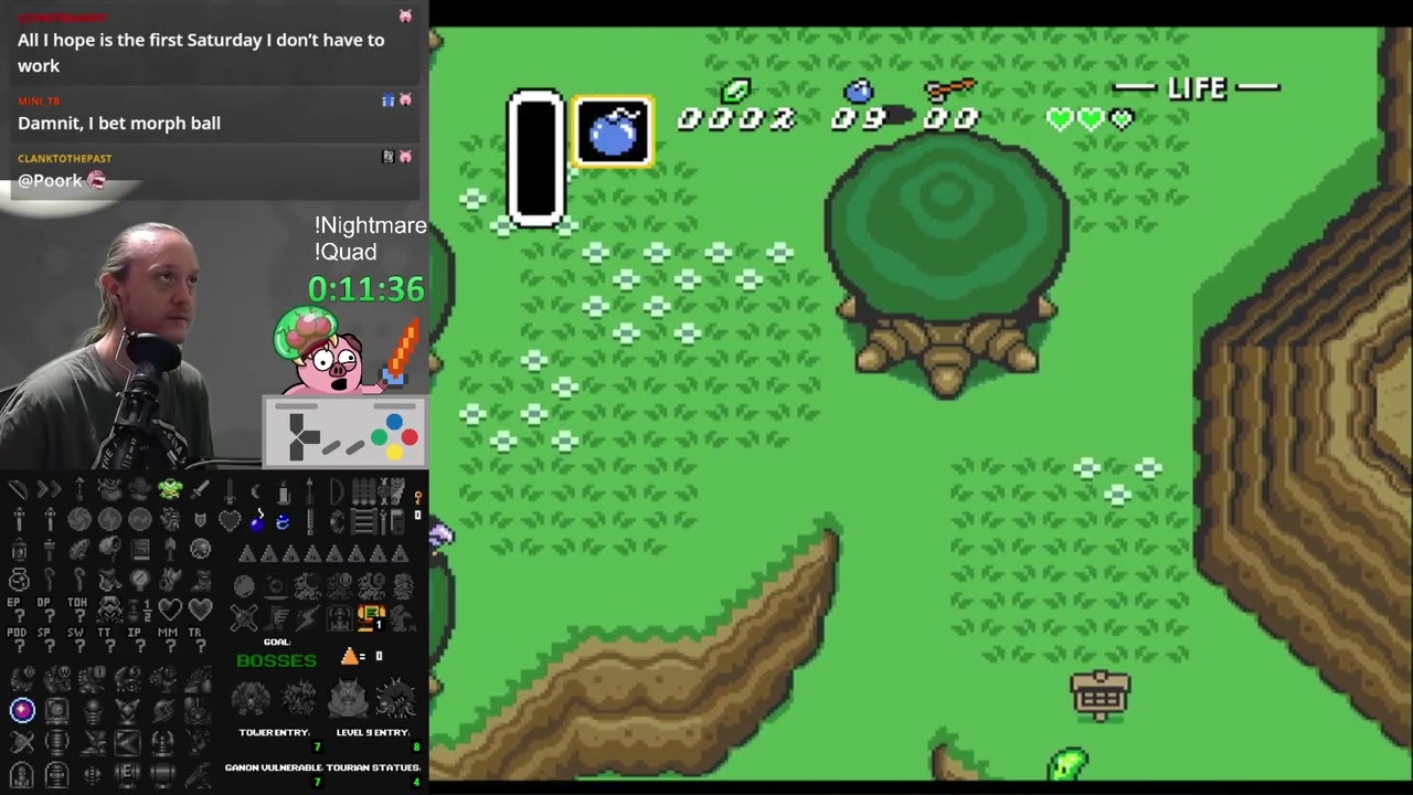 Nightmare Quad Randomizer - Part 1 (Metroid 1, Zelda 1, Super Metroid, Link to the Past)