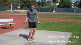 Super Fast Jump Rope Fitness Skills Demo With Flash Rope