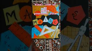 Easy Math practical file decoration ideas 💡Maths project file✨Final look of maths practical#trending