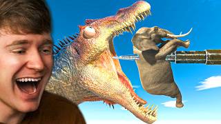 ESCAPE the GIANT SPINO SPIKE TRAP in ARBS! (Reaction)