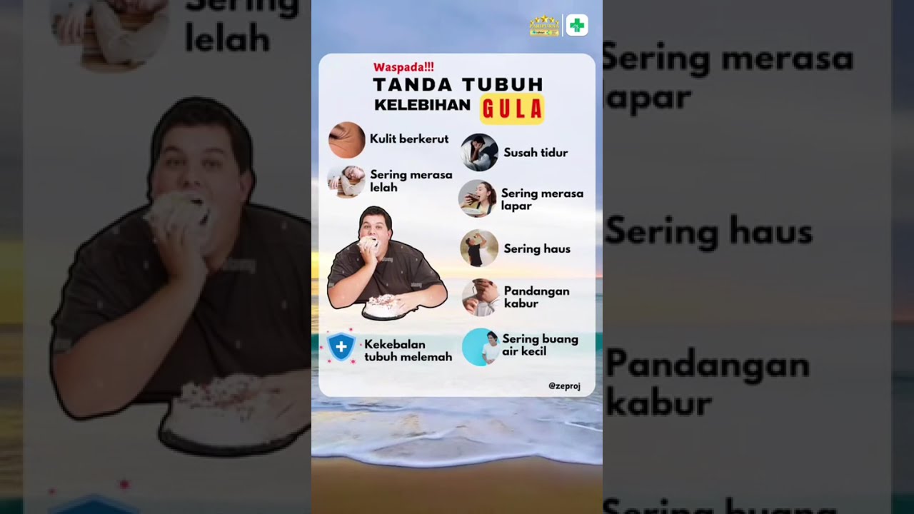 tanda tubuh kelebihan gula ‼️ 