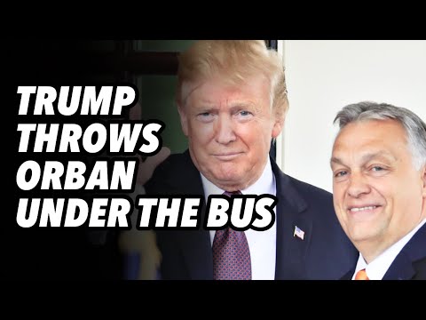 Thumbnail for Trump throws Orban under the bus, as he rides escalation escalator