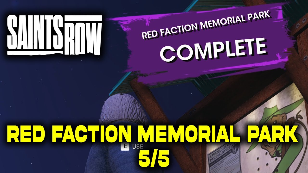 Red Faction Memorial Park: Explore Hidden History 5/5 | Saints Row Reboot 2022