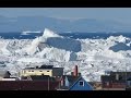 Ilulissat Icefiord lets its huge icebergs get free - Timelapse