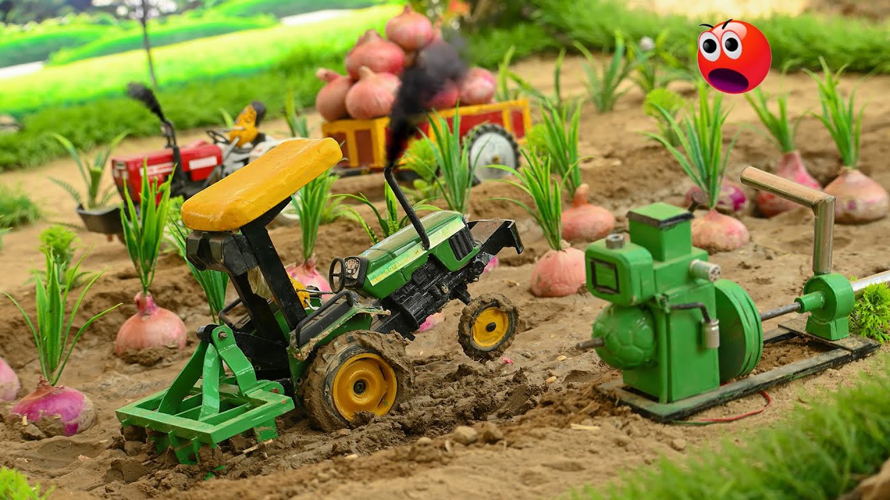 diy mini tractor making and waterpump science project for 