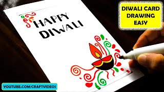 DIWALI CARD DRAWING EASY | SIMPLE DIWALI CARD screenshot 4