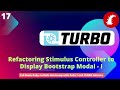 Refactoring stimulus controller to display bootstrap modal - Part I