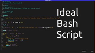 Идеальный скрипт на bash | Bash ideal script
