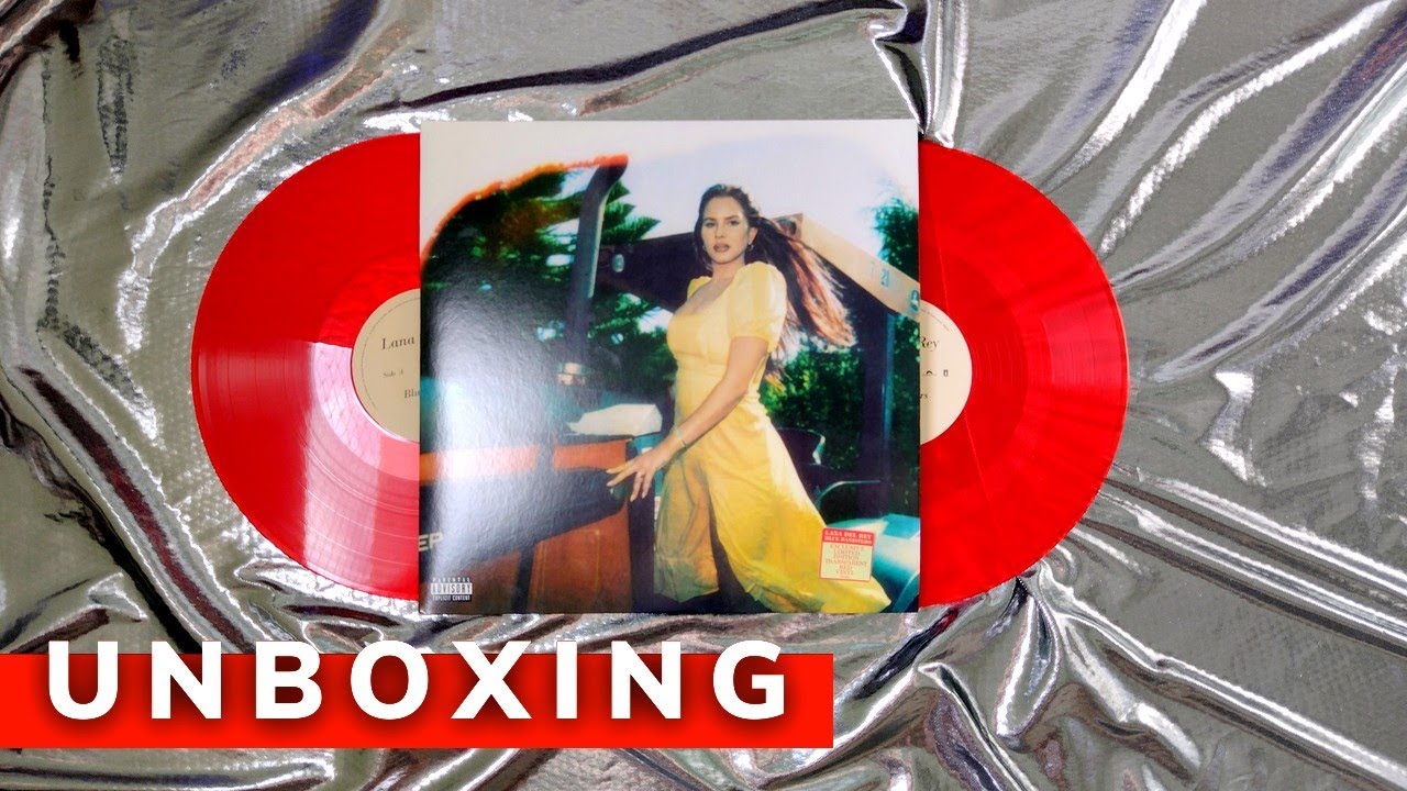 Lana Del Rey Blue Banisters (Red Vinyl) HMV UNBOXING YouTube