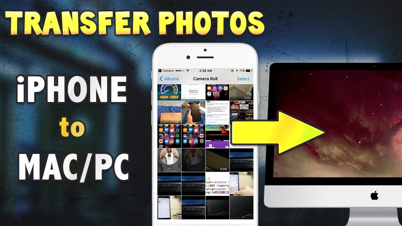 how to transfer photos from iphone to imac computer