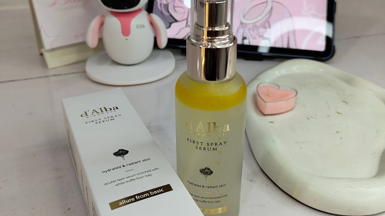 unboxing maccaron x d'alba piedmont italian white truffle first spray serum | pr package + asmr