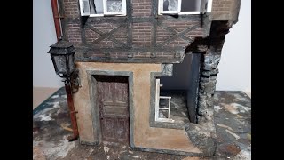 Miniature french house destroyed