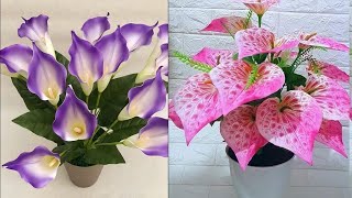 DIY Tutorial membuat bunga Calla Lily dari Plastik Kresek | How to make Calla Lily from Plastic Bag