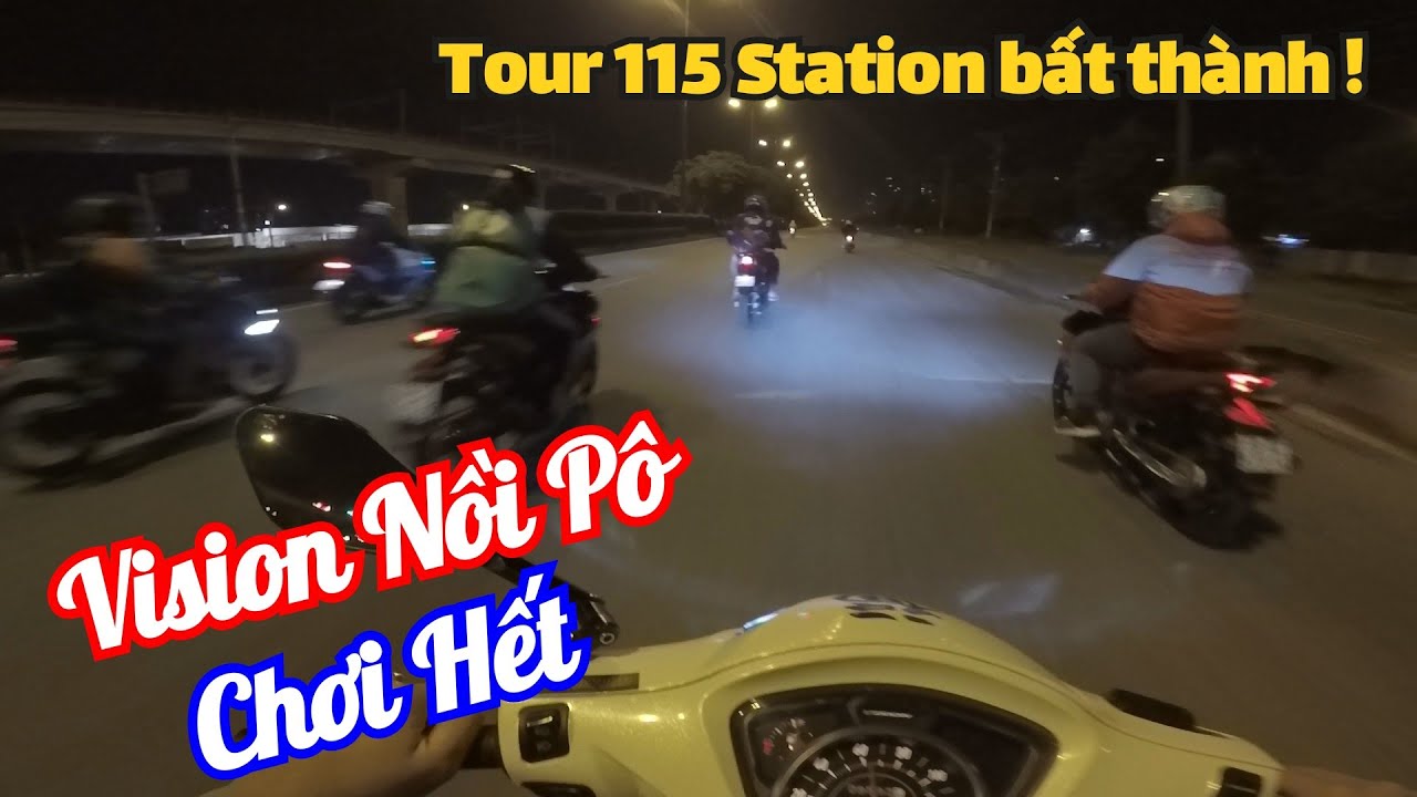 Xách Vision nồi pô đi tour gõ xe Exciter Satria Winner... - youtube