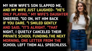 видео: Сын моей новой жены дал мне пощёчину, а моя жена только рассмеялась: «Он просто играет». Дочь мое... картинка: Сын моей новой жены дал мне пощёчину, а моя жена только рассмеялась: «Он просто играет». Дочь мое...