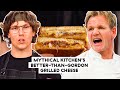 Mythical Kitchen's Chef Josh Makes His Official Better-Than-Gordon-Ramsay Grilled Cheese | Delish