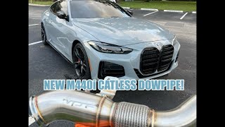 BMW M440I 2ND GEN B58 Catless Downpipe Install G22 G23 G26 2021 2022 2023 2024